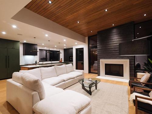 Lot 3 North Marston Drive, Kenora, ON - Indoor Photo Showing Living Room With Fireplace