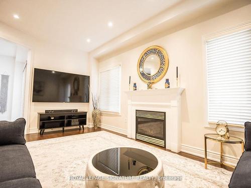 1034 Laurier Ave, Milton, ON - Indoor Photo Showing Living Room With Fireplace