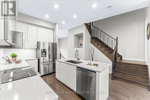 131 Lebovic Campus Drive, Vaughan, ON - Indoor Photo Showing Kitchen With Stainless Steel Kitchen With Upgraded Kitchen