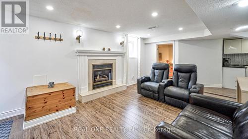 1372 Eddie Shain Drive, Oakville, ON - Indoor Photo Showing Living Room With Fireplace