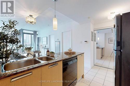 3005 - 37 Grosvenor Street, Toronto, ON - Indoor Photo Showing Kitchen With Double Sink