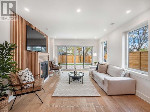 178 Coleridge Avenue, Toronto, ON - Indoor Photo Showing Living Room With Fireplace