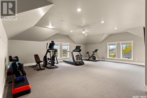 100 Hanley Crescent, Edenwold Rm No. 158, SK - Indoor Photo Showing Gym Room