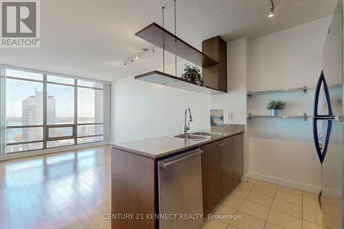 1610 - 3 Navy Wharf Court, Toronto, ON - Indoor Photo Showing Kitchen With Double Sink