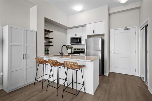 450 Dundas Street E|Unit #119, Waterdown, ON - Indoor Photo Showing Kitchen With Double Sink
