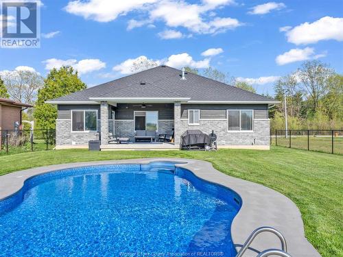 3880 Concession 3 South, Amherstburg, ON - Outdoor With In Ground Pool With Deck Patio Veranda