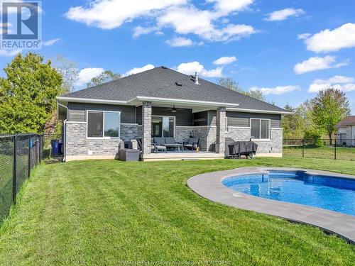 3880 Concession 3 South, Amherstburg, ON - Outdoor With In Ground Pool With Deck Patio Veranda