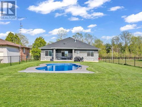 3880 Concession 3 South, Amherstburg, ON - Outdoor With In Ground Pool With Backyard