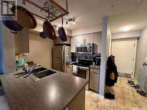 2309 5500 Mitchinson Way, Regina, SK - Indoor Photo Showing Kitchen With Double Sink