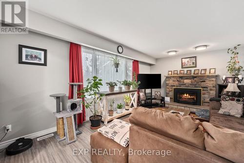 143 Westmount Drive N, Orillia, ON - Indoor Photo Showing Living Room With Fireplace