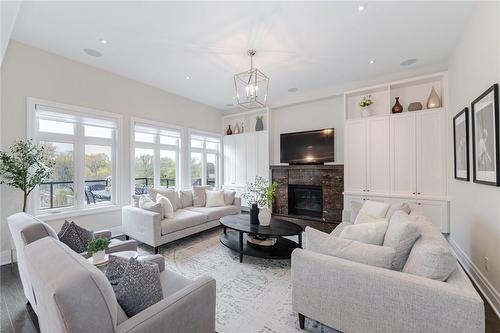28 Lavender Valley Road, King City, ON - Indoor Photo Showing Living Room With Fireplace