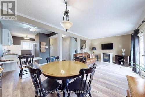 9 Greenhills Square, Brampton, ON - Indoor Photo Showing Dining Room With Fireplace