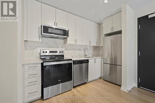 108 - 3686 St. Clair Avenue E, Toronto, ON - Indoor Photo Showing Kitchen With Stainless Steel Kitchen