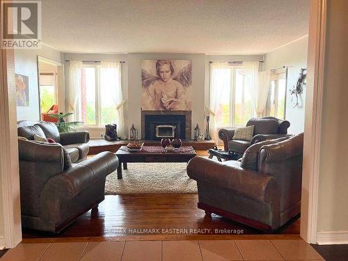 1300 David Fife Line, Otonabee-South Monaghan, ON - Indoor Photo Showing Living Room With Fireplace