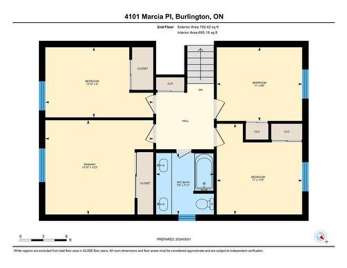 Upper Level Floor Plan - 4101 Marcia Place, Burlington, ON - Other