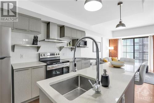 555 Anand Private Unit#711, Ottawa, ON - Indoor Photo Showing Kitchen With Stainless Steel Kitchen With Double Sink