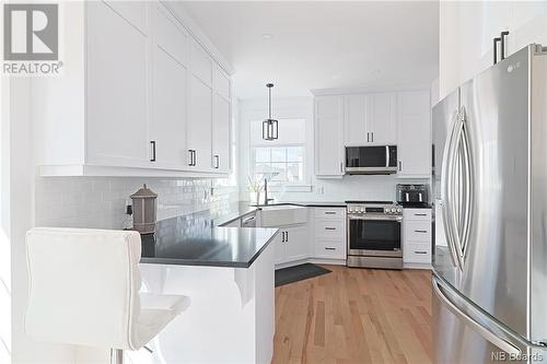 56 Stonehill Lane, Fredericton, NB - Indoor Photo Showing Kitchen With Stainless Steel Kitchen With Upgraded Kitchen