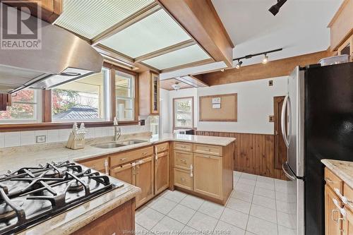 2916 Mckay Avenue, Windsor, ON - Indoor Photo Showing Kitchen With Double Sink
