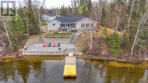 1155 Douglas Rd, Iroquois Falls, ON - Outdoor With Body Of Water With Deck Patio Veranda
