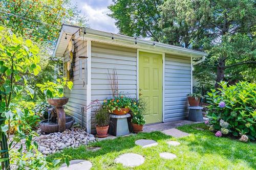 Whimsical Garden Shed - another focal point of the home! - 28 Sunset Drive, Simcoe, ON - Outdoor With Exterior
