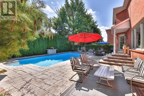 2108 Schoolmaster Circle, Oakville, ON - Outdoor With In Ground Pool With Deck Patio Veranda With Backyard