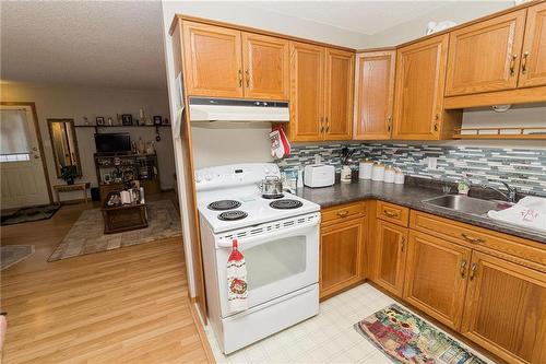 3 247 Main Street S, Carman, MB - Indoor Photo Showing Kitchen With Double Sink