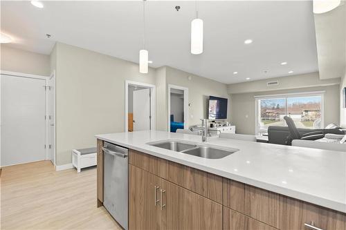 109 1505 Molson Street, Winnipeg, MB - Indoor Photo Showing Kitchen With Double Sink