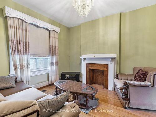 417 Westmoreland Ave N, Toronto, ON - Indoor Photo Showing Living Room With Fireplace