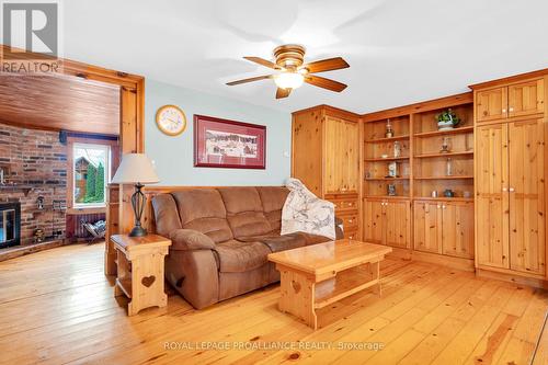 1080 Mississagagon Lake Road, North Frontenac, ON - Indoor Photo Showing Living Room With Fireplace