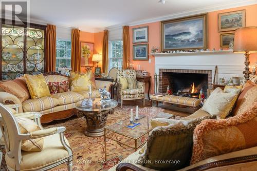 217 Butler Street, Niagara-On-The-Lake, ON - Indoor Photo Showing Living Room With Fireplace