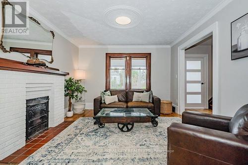 569 Woolwich Street, Guelph, ON - Indoor Photo Showing Living Room With Fireplace
