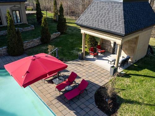 Aerial photo - 42 Rue De Cambridge, Hudson, QC - Outdoor With Deck Patio Veranda