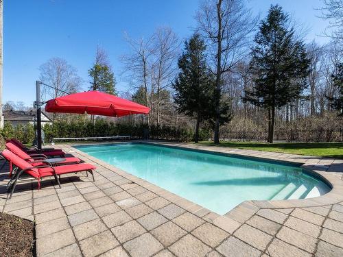 Pool - 42 Rue De Cambridge, Hudson, QC - Outdoor With In Ground Pool With Deck Patio Veranda With Backyard