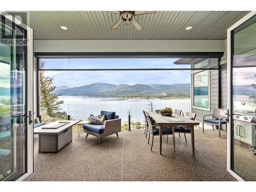 8856 Somerset Place, Vernon, BC -  With Body Of Water With Deck Patio Veranda With Exterior