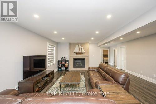 12463 Eighth Line, Halton Hills, ON - Indoor Photo Showing Living Room With Fireplace