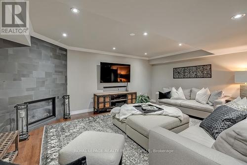 3105 Portree Crescent, Oakville, ON - Indoor Photo Showing Living Room With Fireplace
