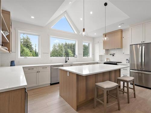 146 Atkins Rd, View Royal, BC - Indoor Photo Showing Kitchen With Upgraded Kitchen