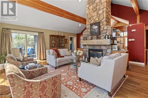 191 Tumbledown Road, Lansdowne, ON - Indoor Photo Showing Living Room With Fireplace