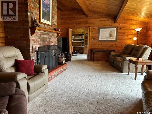 93 Scott Crescent, Weyburn, SK - Indoor Photo Showing Living Room With Fireplace