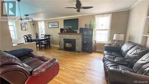 275 Highland Avenue, Fredericton, NB - Indoor Photo Showing Living Room With Fireplace