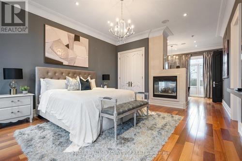 13790 Bathurst Street, King, ON - Indoor Photo Showing Bedroom With Fireplace