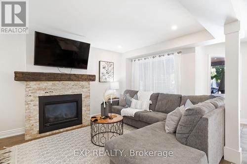57 Glen Dhu Drive, Whitby, ON - Indoor Photo Showing Living Room With Fireplace