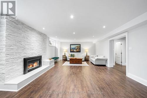 139 Denlow Boulevard, Toronto, ON - Indoor Photo Showing Living Room With Fireplace