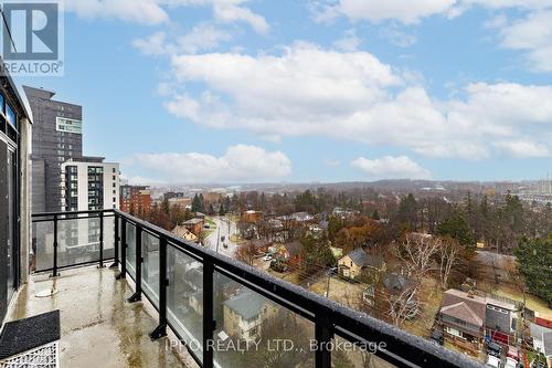 1210 - 128 King Street N, Waterloo, ON - Outdoor With Balcony With View