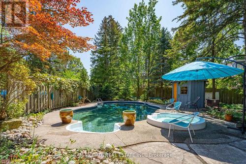 1500 Trenholme Drive, Mississauga, ON - Outdoor With In Ground Pool With Backyard