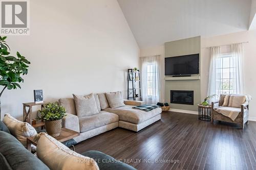 18 Bluestone Crescent, Brampton, ON - Indoor Photo Showing Living Room With Fireplace