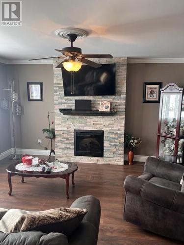 34 Shores Cove Road, Cape Broyle, NL - Indoor Photo Showing Living Room With Fireplace