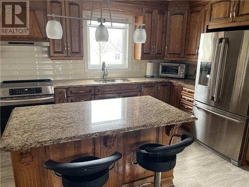 65 Des Champs Street, Lamèque, NB - Indoor Photo Showing Kitchen With Double Sink