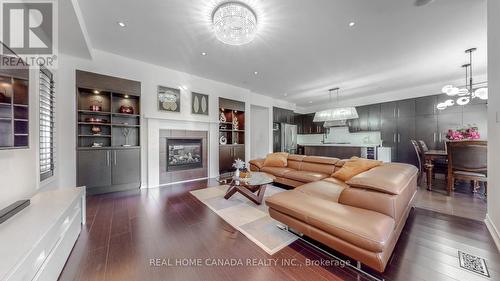 3229 Liptay Avenue, Oakville, ON - Indoor Photo Showing Living Room With Fireplace