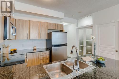 210 - 3515 Kariya Drive, Mississauga, ON - Indoor Photo Showing Kitchen With Double Sink